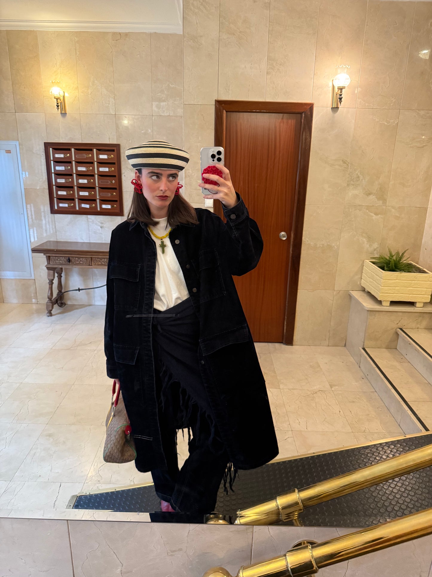 Pendientes Flor Rojo