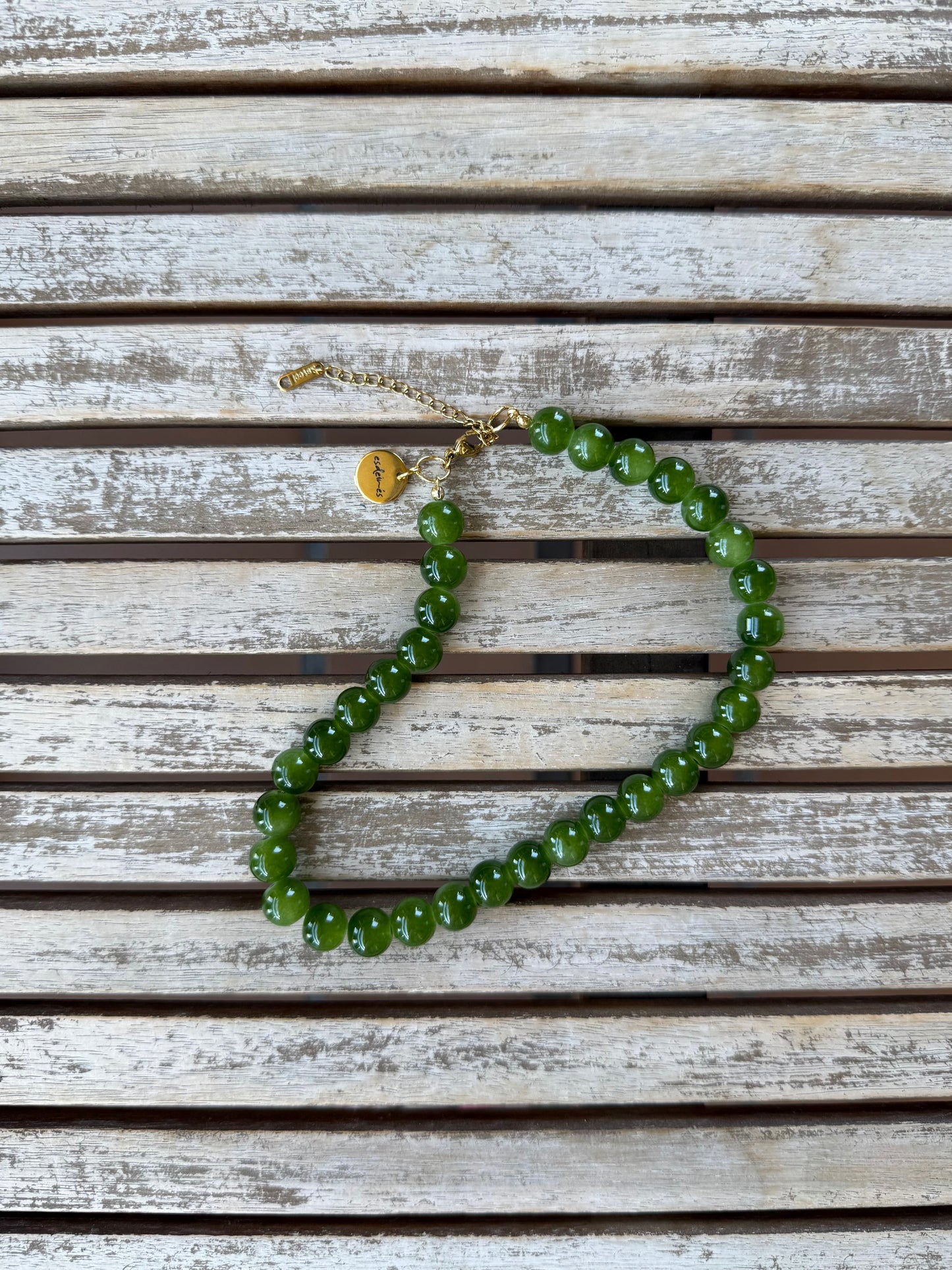 Gargantilla choker cristal artesanal ajustable — detalle 9 | esdeinés