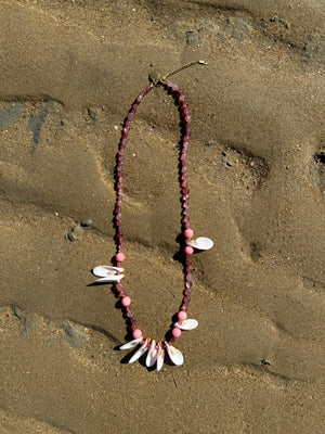 Collar Largo Concha Espiral