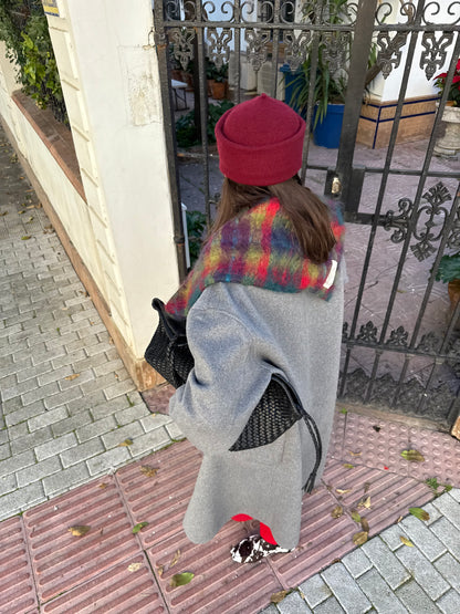 Caperuza mohair y seda azul edición limitada hecha a mano — detalle 8 | esdeinés
