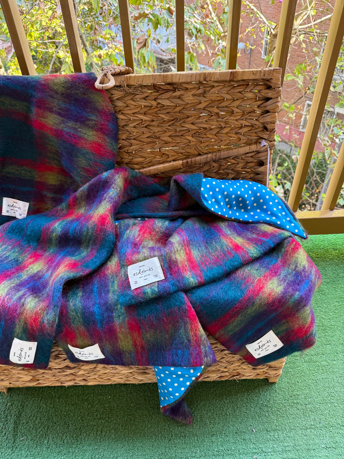 Caperuza Mohair y Seda Azul - Limited Edition