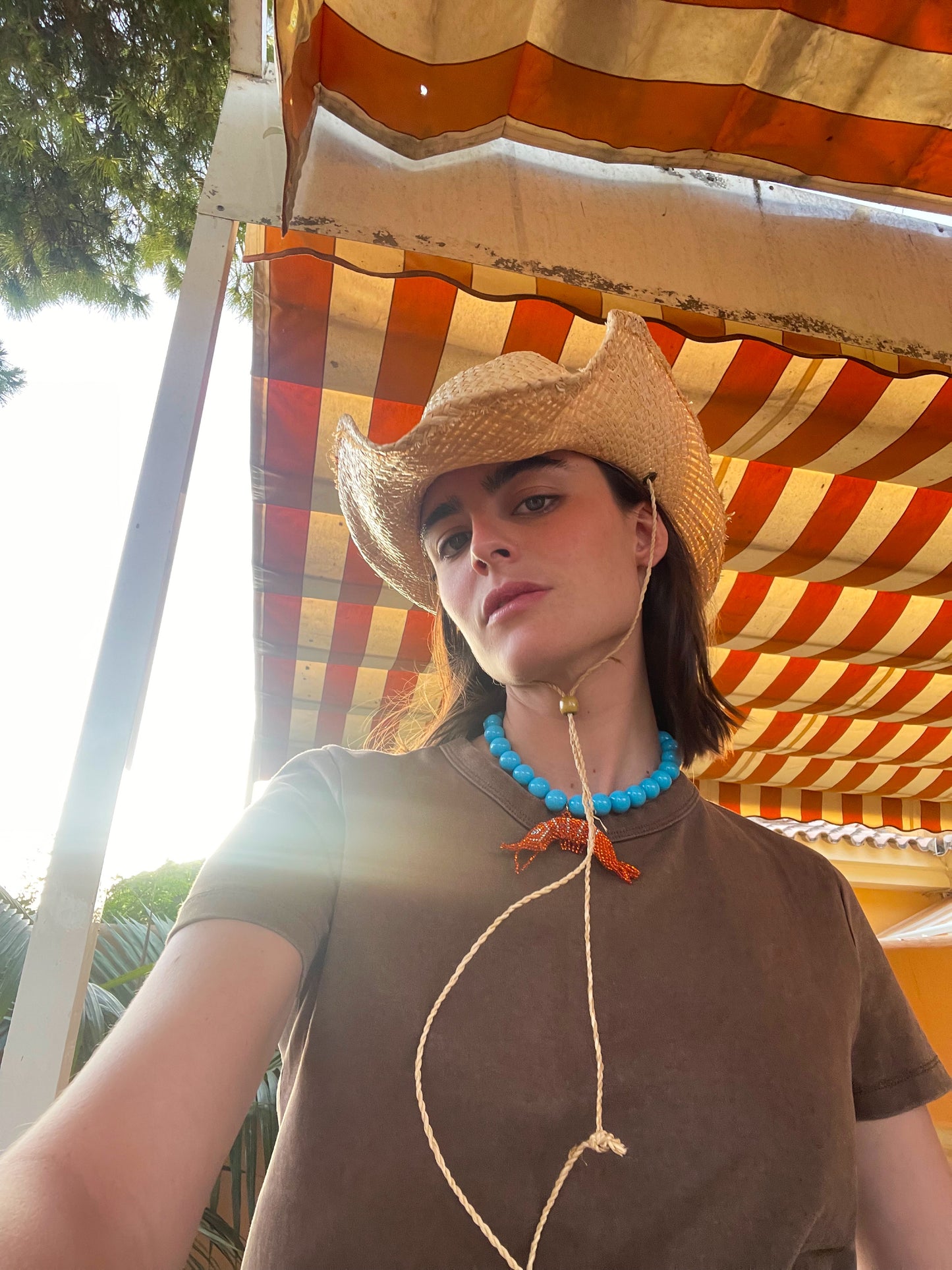 Collar Gambón Cristal Turquesa