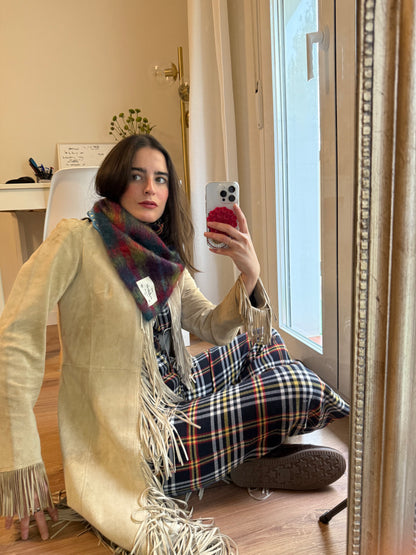 Caperuza mohair y seda azul edición limitada hecha a mano — detalle 5 | esdeinés