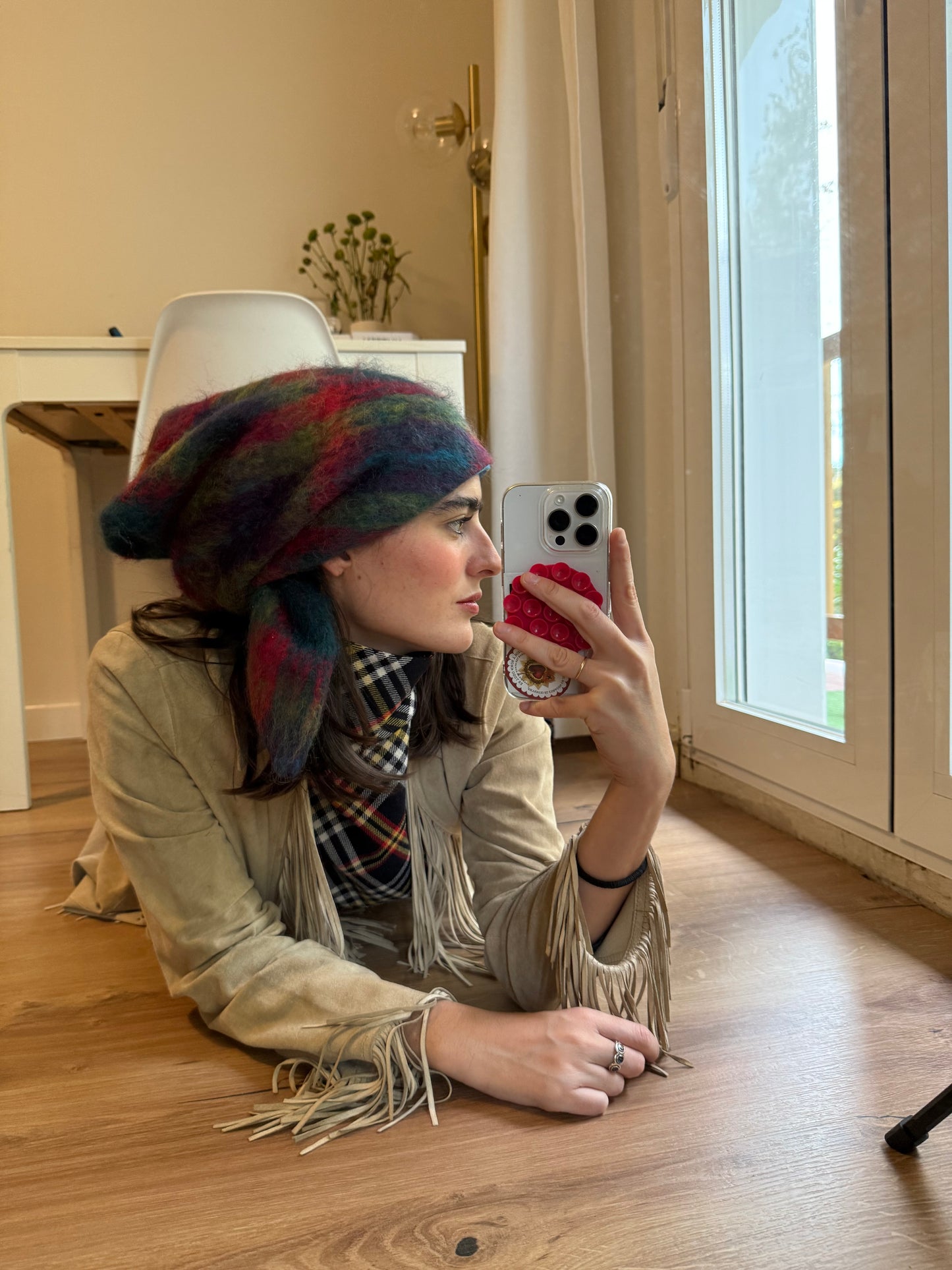 Caperuza Mohair y Seda Azul - Limited Edition