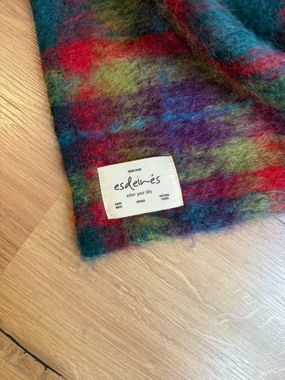 Caperuza mohair y seda azul edición limitada hecha a mano — detalle 10 | esdeinés