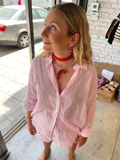 Collar Gambón cristal artesanal hecho a mano — detalle 2 | esdeinés