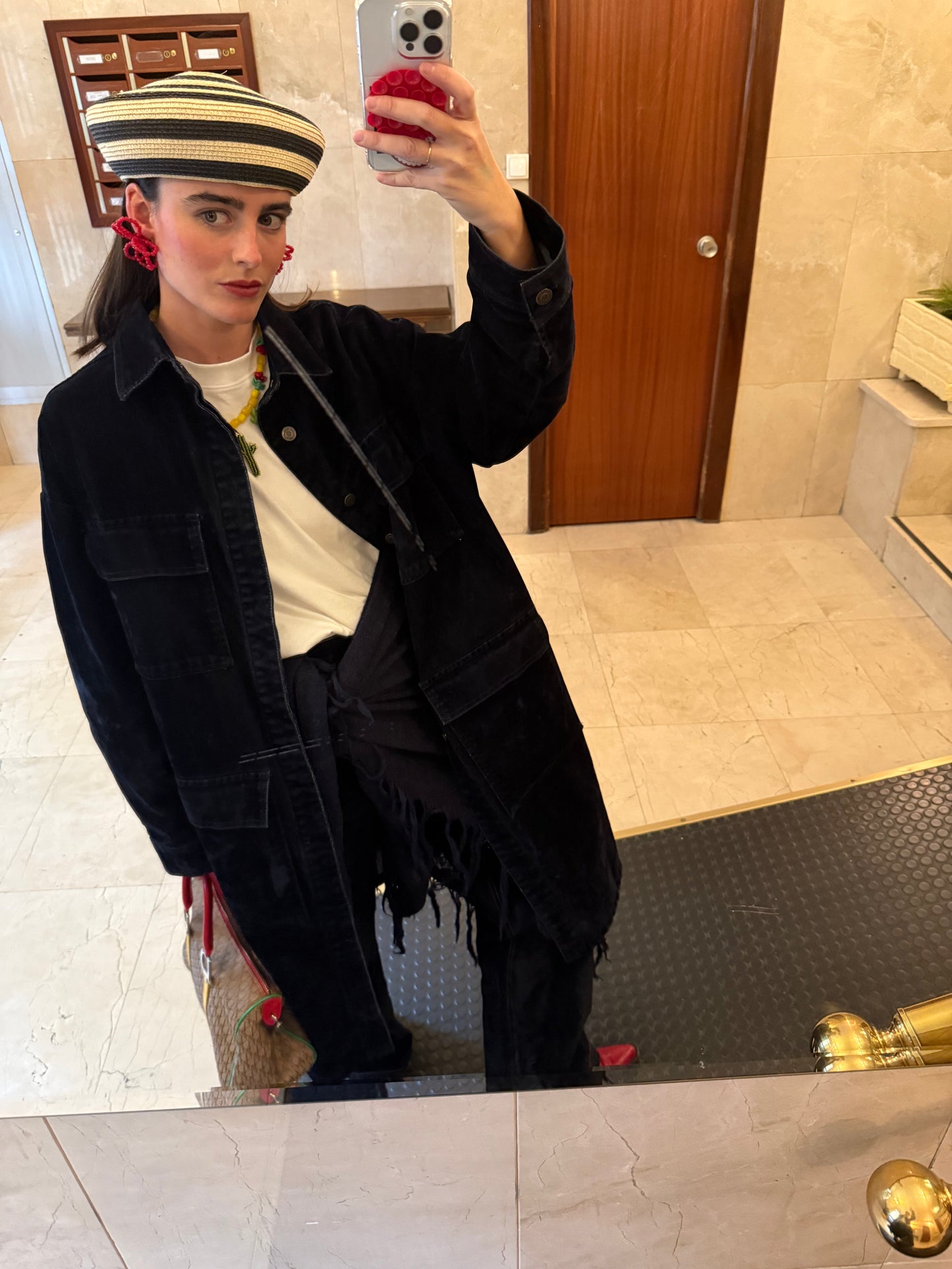 Pendientes Flor Rojo