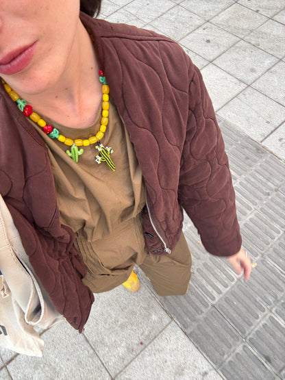 Collar Cactus de cristal soplado artesanal hecho a mano | esdeinés