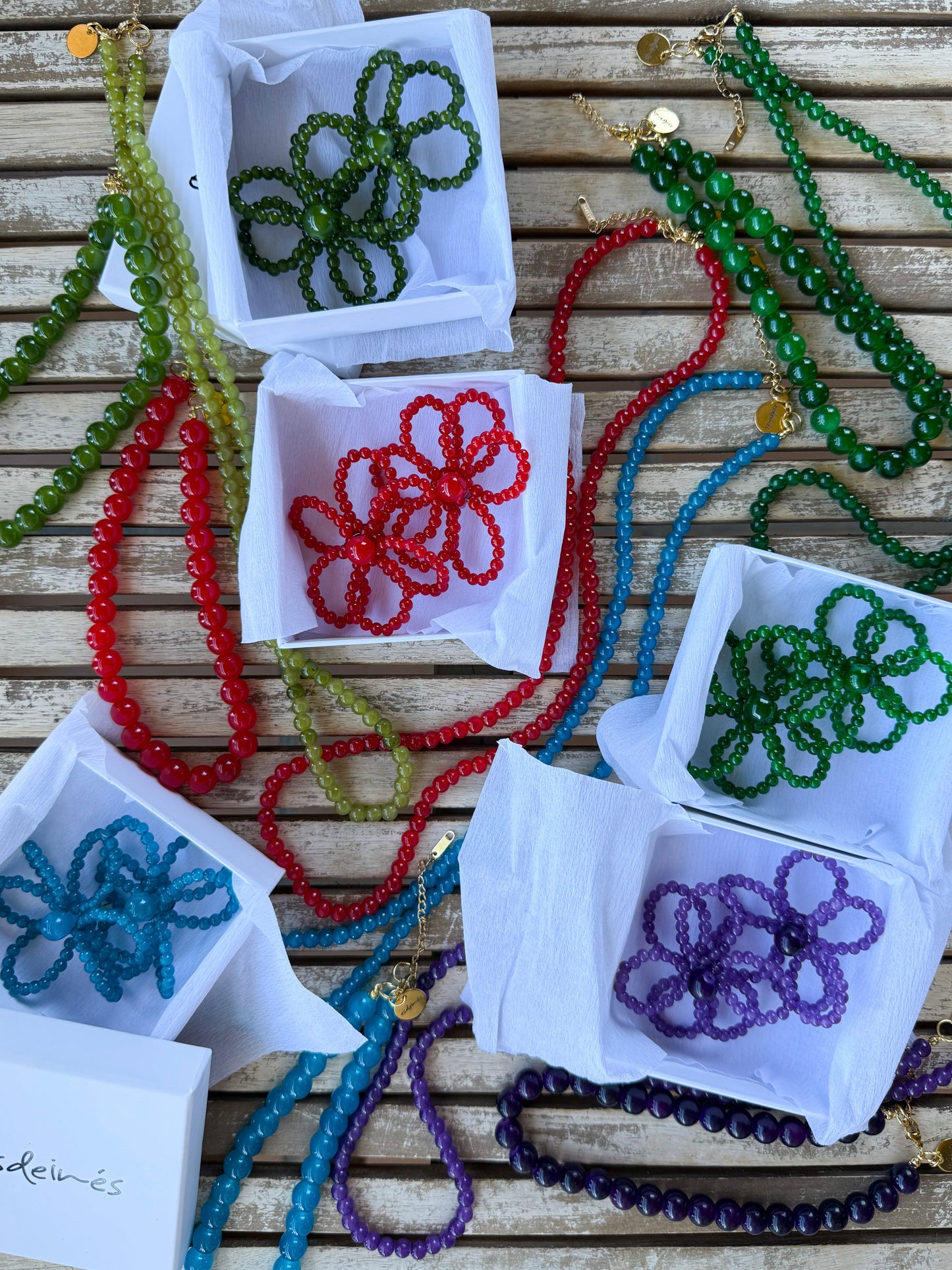 Pendientes Flor Rojo