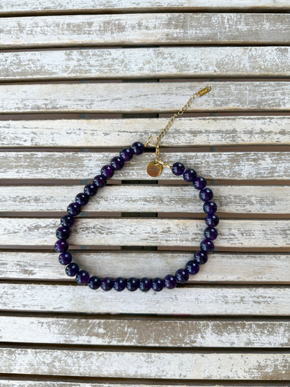 Gargantilla choker cristal artesanal ajustable — detalle 8 | esdeinés