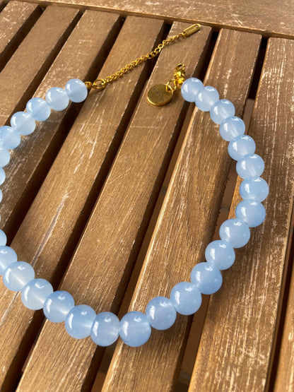 Gargantilla choker cristal artesanal ajustable — detalle 6 | esdeinés