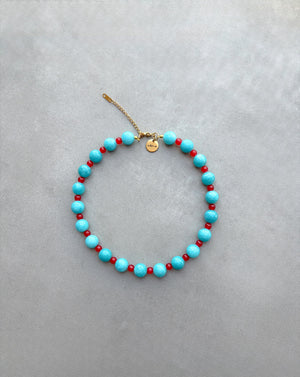 Collar Bicolor Turquesa