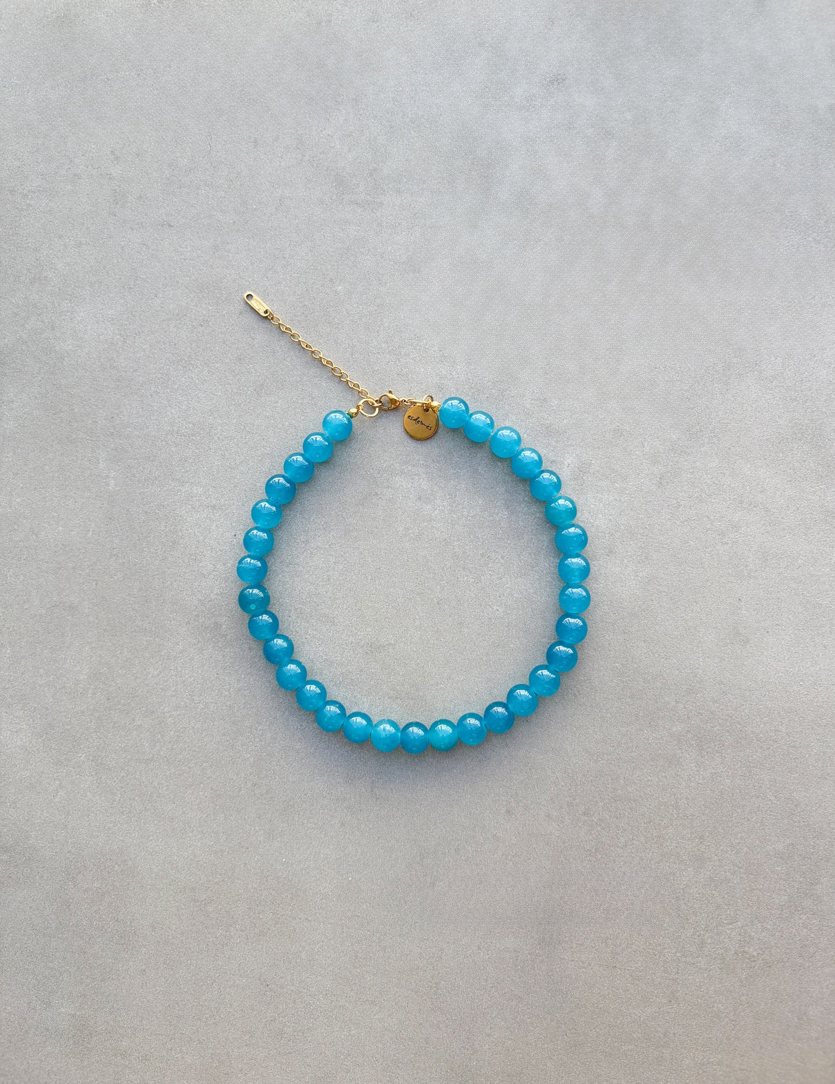 Collar Choker Básico de cristal azul añil hecho a mano | esdeinés