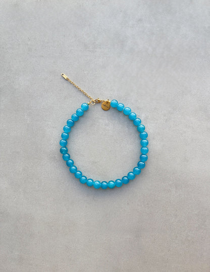 Collar Choker Básico de cristal azul añil hecho a mano | esdeinés