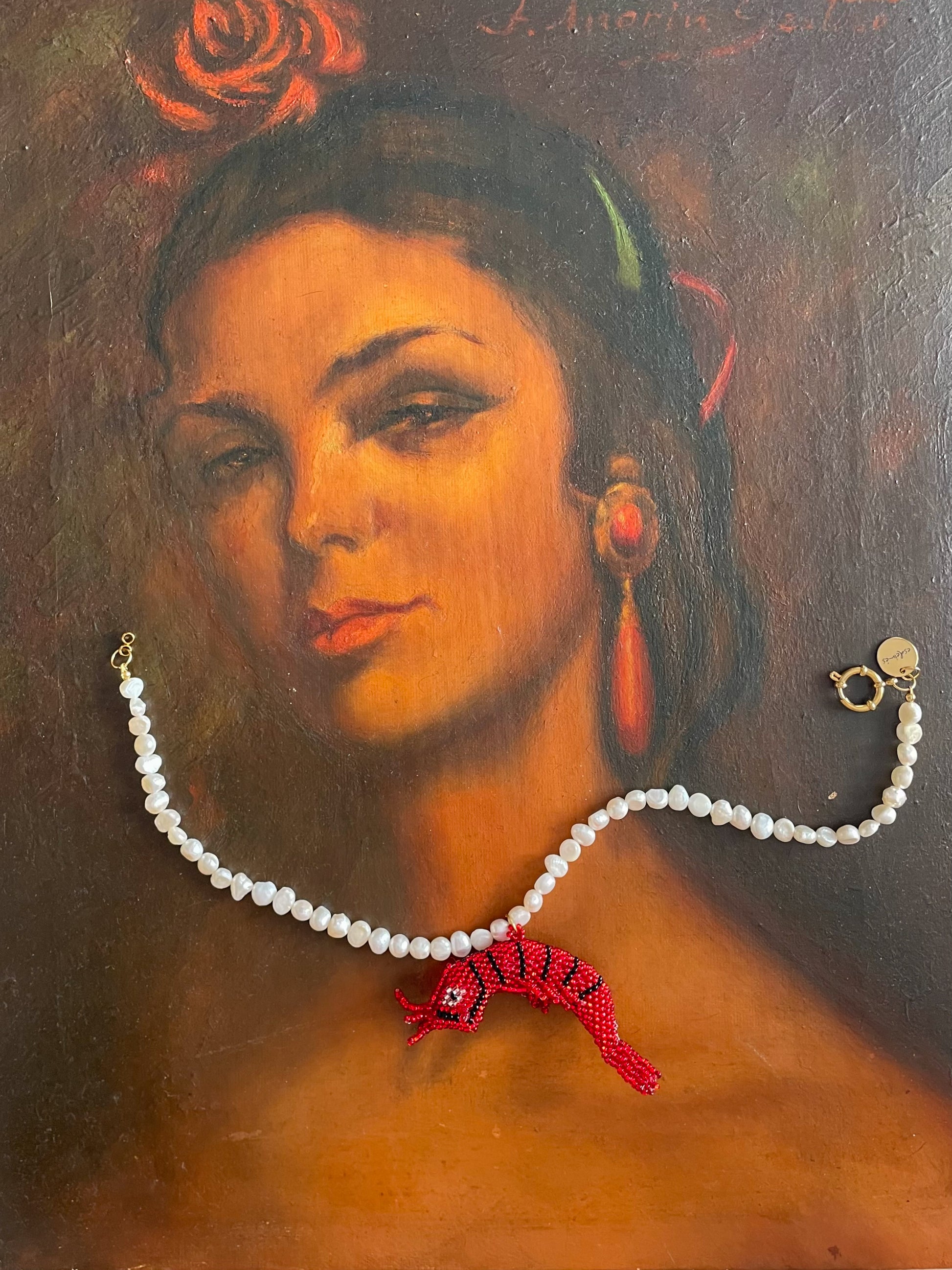 Collar Gambón perlas de agua dulce artesanal | esdeinés
