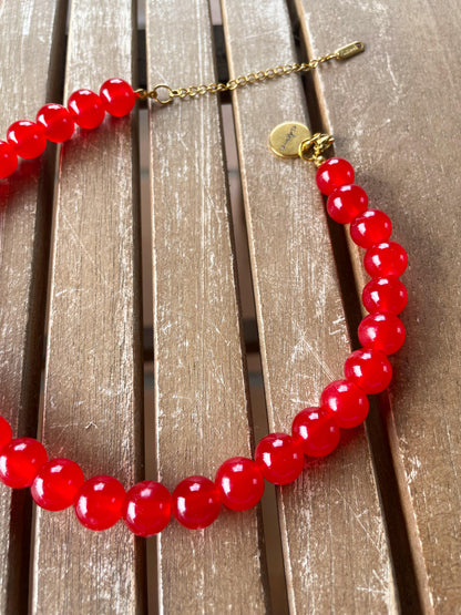 Gargantilla choker cristal artesanal ajustable — detalle 3 | esdeinés
