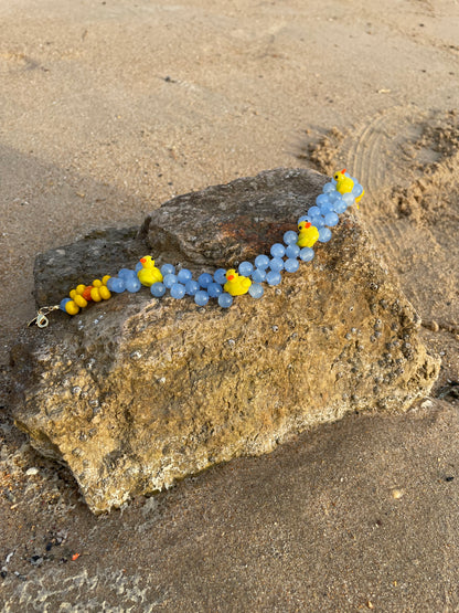Gargantilla patitos cristal soplado artesanal regulable | esdeinés