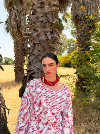 Inés con el Collar Macramé La Pesca hecho a mano | esdeinés