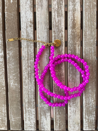 Collar largo cristal multiposición artesanal — detalle 10 | esdeinés